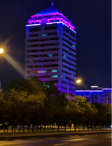 威海(hai)衞生大廈亱景(jing)亮(liang)化(hua)